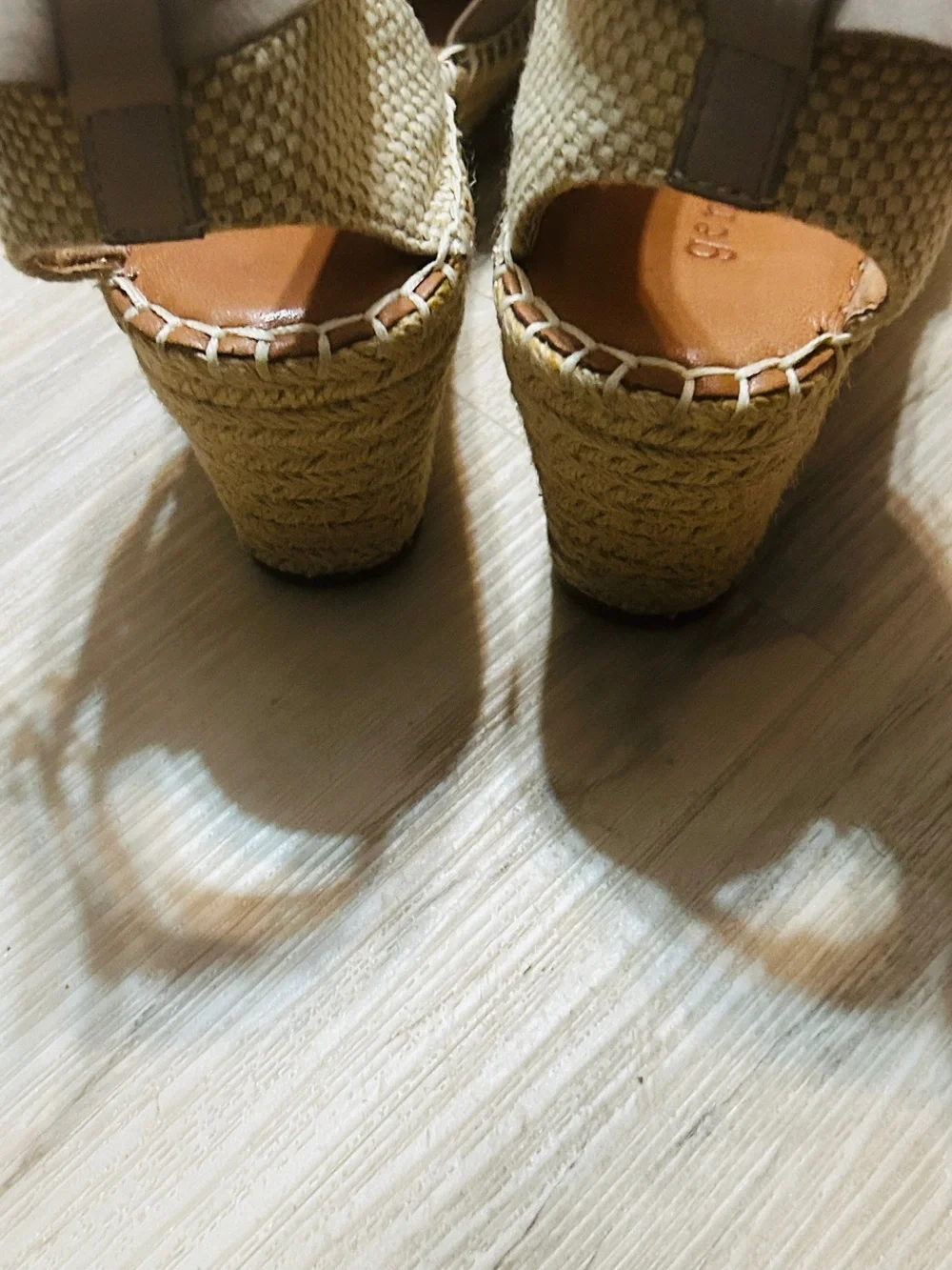 Gentle Souls Espadrille Sandals - Neutral Taupe